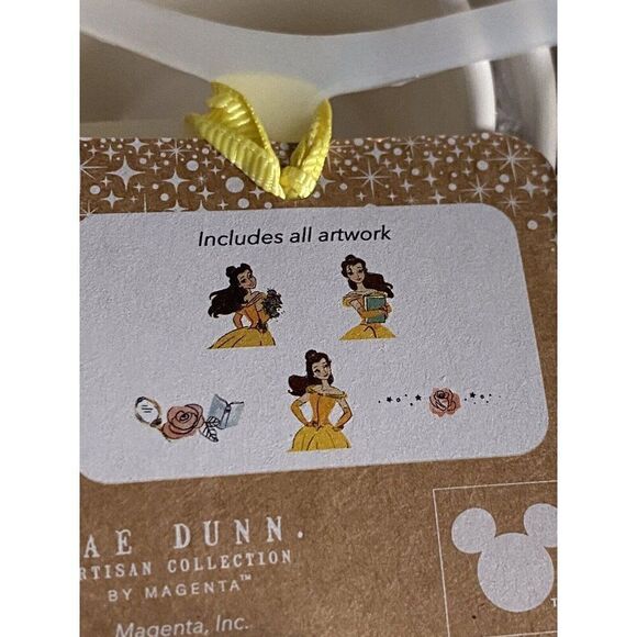 Set Of 4 Rae Dunn Disney Beauty And The Beast BELLE Measuring Cups With Handle - Picture 7 of 11